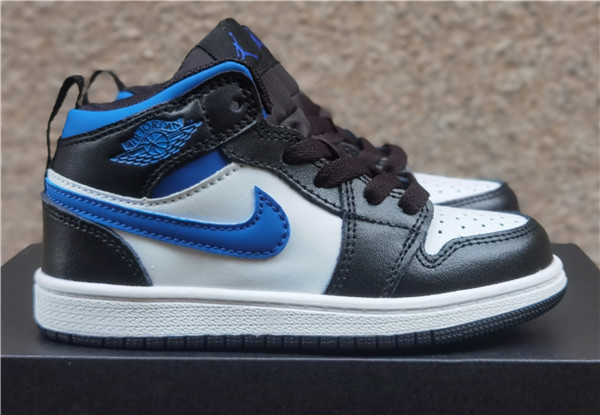 Youth Running Weapon Air Jordan 1 Black/White Shoes 0063 Youth Running Weapon Air Jordan 1 Black/White Shoes 0063